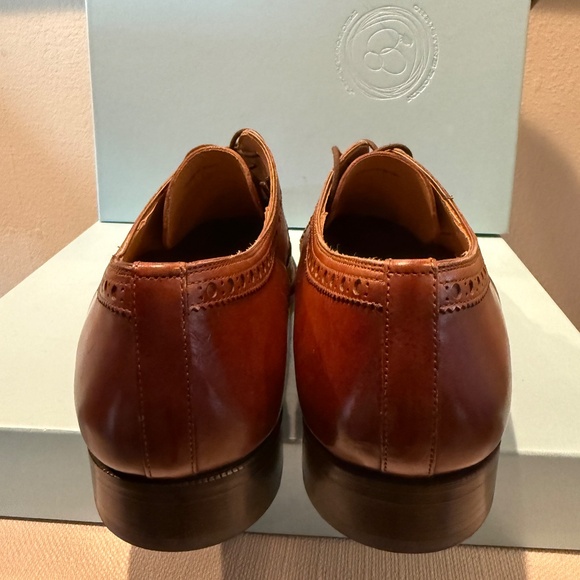 Magnanni Hampton Wingtip Oxfords Size 47 | New in Box | Cognac Spanish Leather - Picture 7 of 16